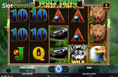 Free Spins screen 2. Wolf Fang Spear of Fire slot