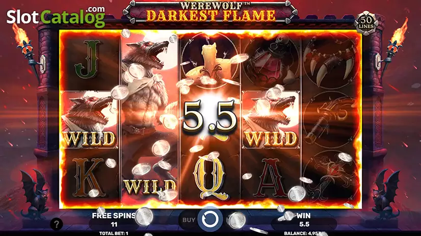 Werewolf Darkest Flame Free Spins