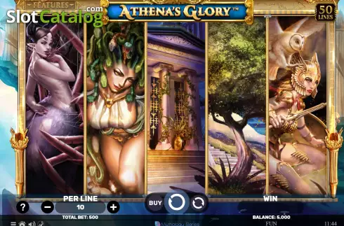 Game screen. Athena's Glory The Golden Era slot