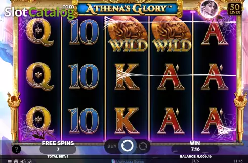 Free Spins screen 3. Athena's Glory The Golden Era slot