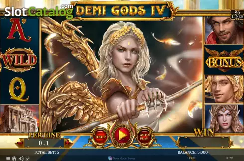 Écran2. Demi Gods IV - The Golden Era Machine à sous