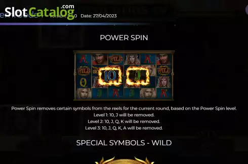 Power spin screen. Demi Gods IV - The Golden Era slot