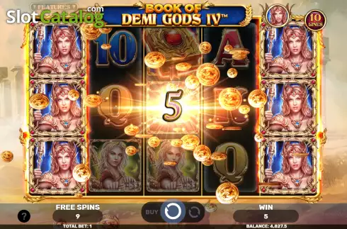 Free Spins Win Screen 3. Book of Demi Gods IV The Golden Era slot