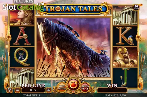 Game Screen. Trojan Tales - The Golden Era slot
