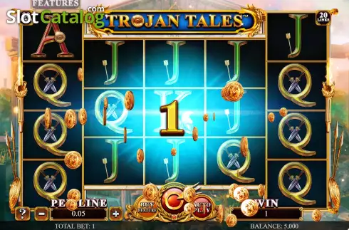 Win Screen. Trojan Tales - The Golden Era slot