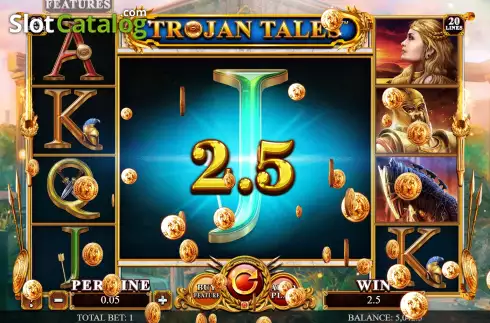 Écran5. Trojan Tales - The Golden Era Machine à sous