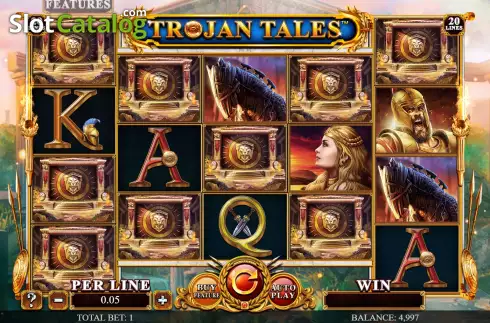 画面6. Trojan Tales - The Golden Era カジノスロット