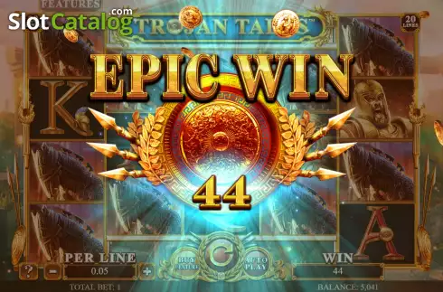 Win Screen 5. Trojan Tales - The Golden Era slot
