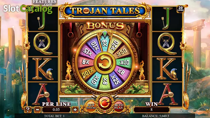 Trojan Tales - The Golden Era Bonus Wheel