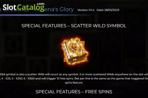 Scatter and Wild screen. Book of Justice Athena's Glory slot