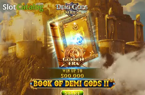 Start Screen. Book of Demi Gods II - The Golden Era slot