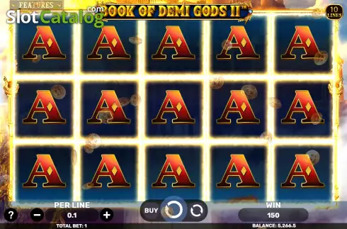 Écran5. Book of Demi Gods II - The Golden Era Machine à sous