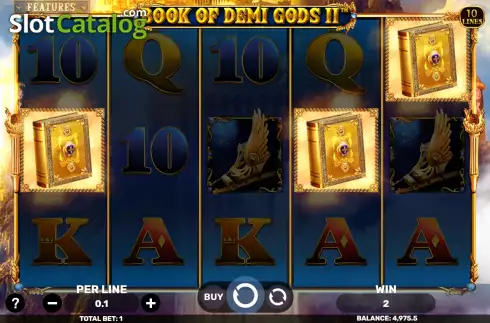 Free Spins Win Screen. Book of Demi Gods II - The Golden Era slot