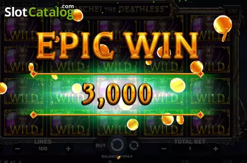Epic Win screen. Koschei The Deathless slot