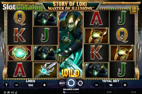 画面2. Story of Loki Master of Illusions カジノスロット