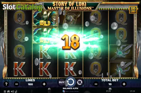 Écran4. Story of Loki Master of Illusions Machine à sous