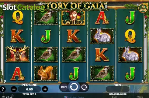 Game screen. Story of Gaia slot