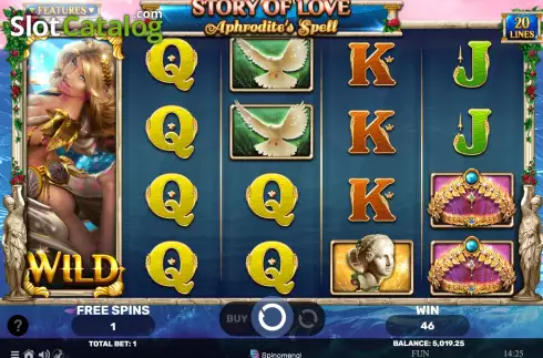 Free Spins  screen 3. Story of Love - Aphrodite's Spell slot