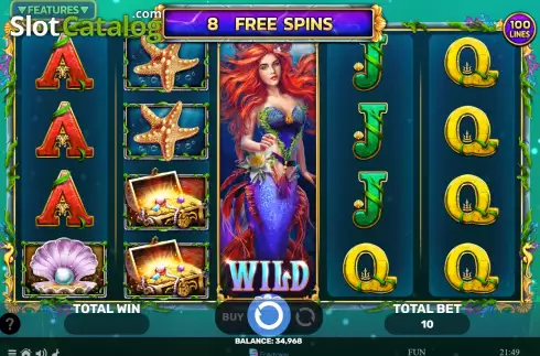Free Spins screen 2. Story of The Little Mermaid slot