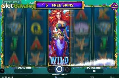 Free Spins screen 3. Story of The Little Mermaid slot