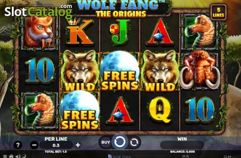Captura de tela2. Wolf Fang - The Origins slot