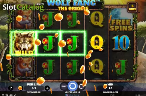 Bildschirm3. Wolf Fang - The Origins slot