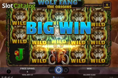Bildschirm7. Wolf Fang - The Origins slot