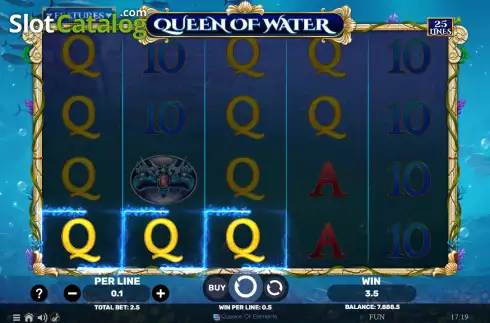 Win screen. Queen of Water slot