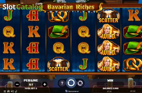 Bildschirm2. Bavarian Riches slot