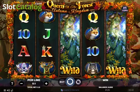 Captura de tela2. Queen of the Forest - Autumn Kingdom slot