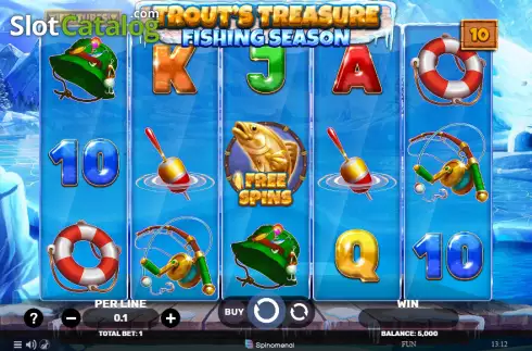 Bildschirm2. Trout's Treasure Fishing Season slot