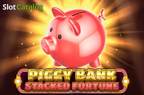 Piggy Bank Stacked Fortune Логотип