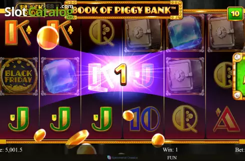 画面4. Book of Piggy Bank - Black Friday カジノスロット