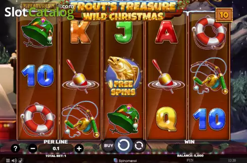 Bildschirm2. Trout's Treasure - Wild Christmas slot