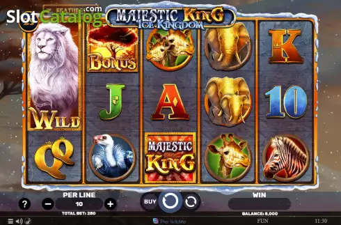 Bildschirm2. Majestic King - Ice Kingdom slot