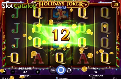 Écran3. Holidays Joker - Xmas Machine à sous