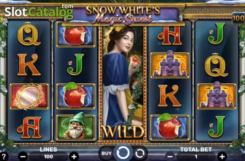 Game screen. Snow White's Magic Quest slot