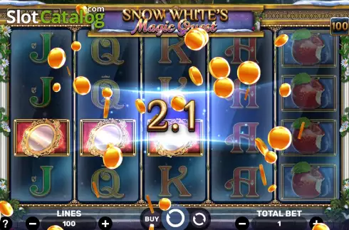Win screen. Snow White's Magic Quest slot