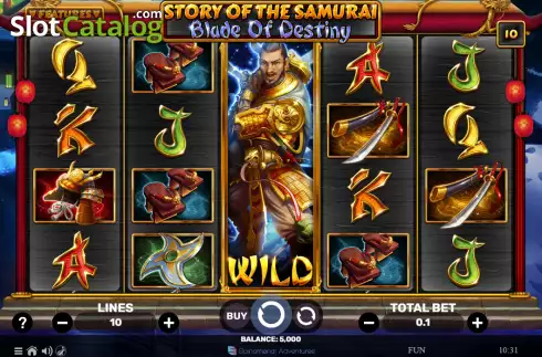 Schermo2. Story of the Samurai: Blade of Destiny slot