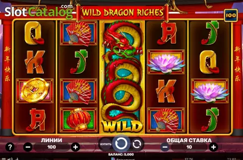 Game screen. Wild Dragon Riches slot
