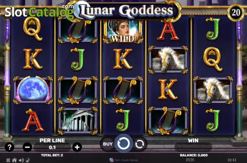 Reels screen. Lunar Goddess slot