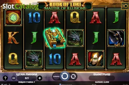 Game screen. Book Of Loki - Master Of Illusions slot