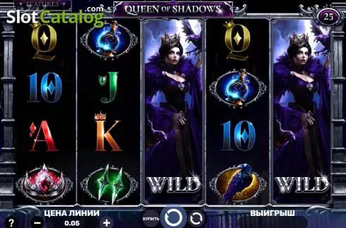Game screen. Queen of Shadows slot