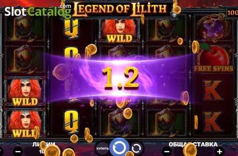 Win screen. Legend of Lilith slot
