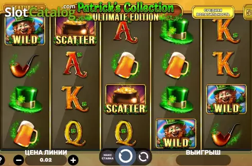Game screen. Patrick's Collection - Ultimate Edition slot