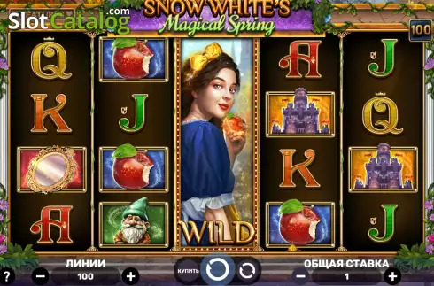Game screen. Snow White's Magical Spring slot
