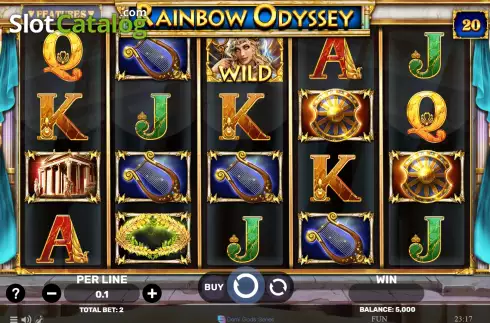 Skärmdump2. Rainbow Odyssey slot