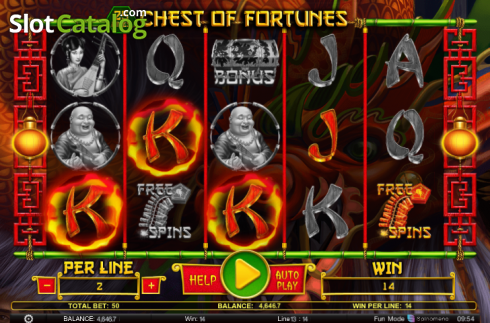 Ecranul 2. Chest Of Fortunes slot