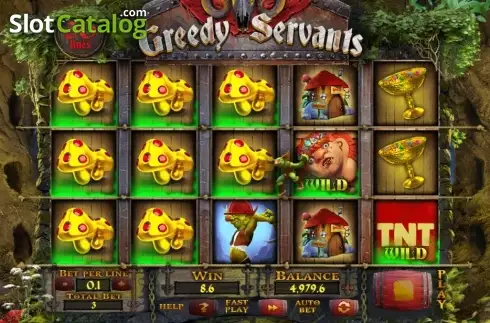 Bildschirm 4. Greedy Servants slot