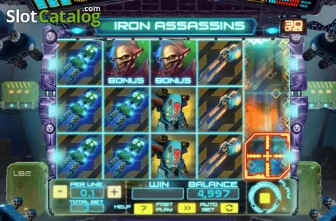 Tela 3. Iron Assassins slot